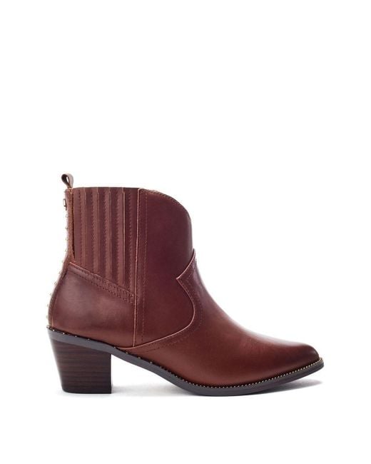 Moda In Pelle Purple Anniee Chestnut Leather