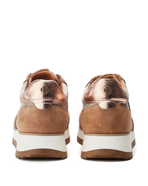Moda In Pelle Brown Daffodil Rose Leather