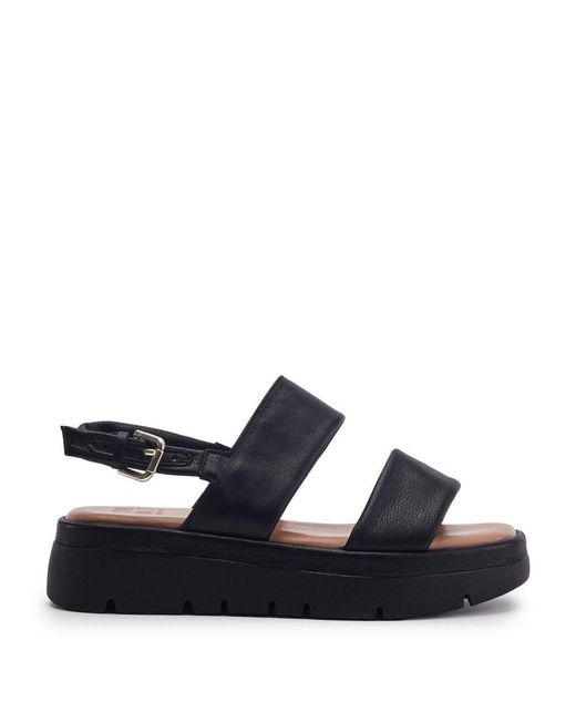Moda In Pelle Black Netty Leather