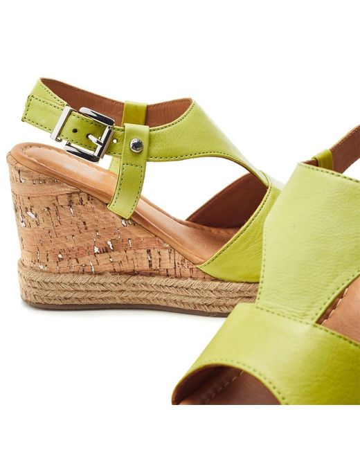 Moda In Pelle Green Petrina Lime Leather