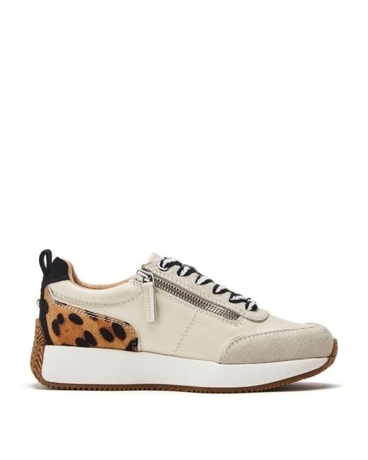 Moda In Pelle White Delphinea Leopard Leather