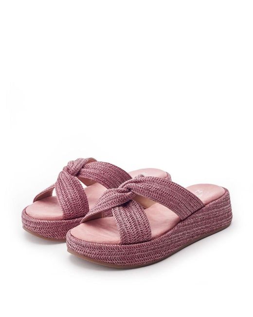 Moda In Pelle Purple Keeli Textile