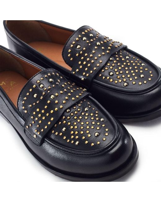 Moda In Pelle Blue Feona Leather