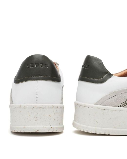 Shoon White Sh Emery Leather