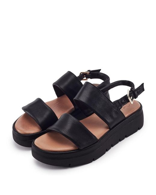 Moda In Pelle Black Netty Leather