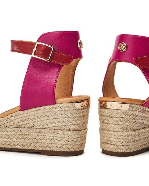 Moda In Pelle Pink Kolanthia Leather