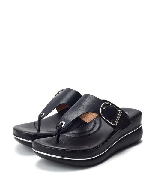 Moda In Pelle Blue Jesse Metallic Leather