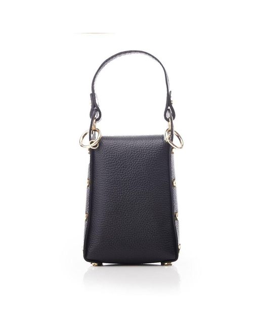 Moda In Pelle Joie Bag Black And Gold Metallic Leather