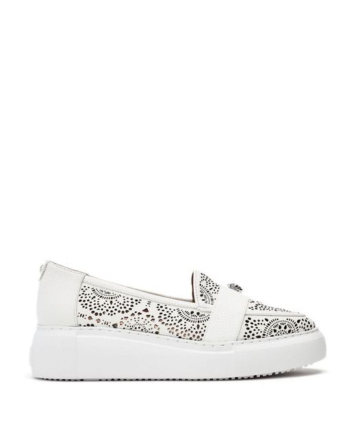 Moda In Pelle White Eudia Leather