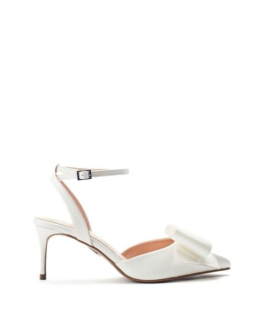 Moda In Pelle White Nahara Off Satin