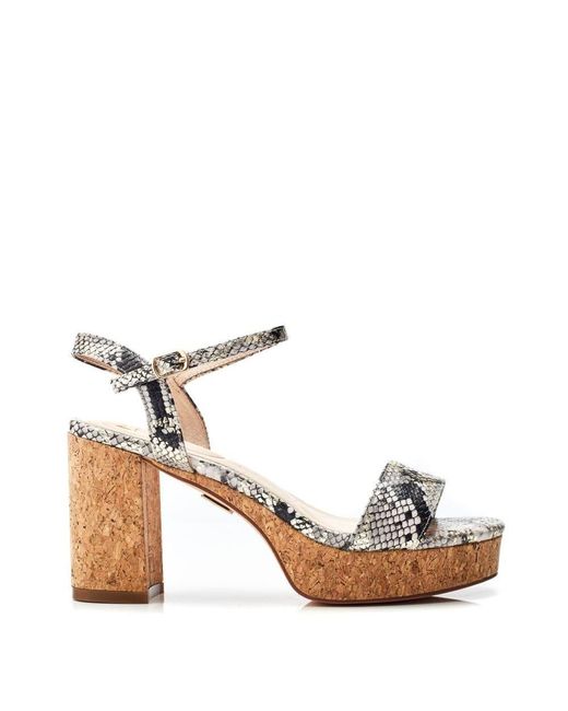 Moda In Pelle Lysha Natural - Gold Snake Print