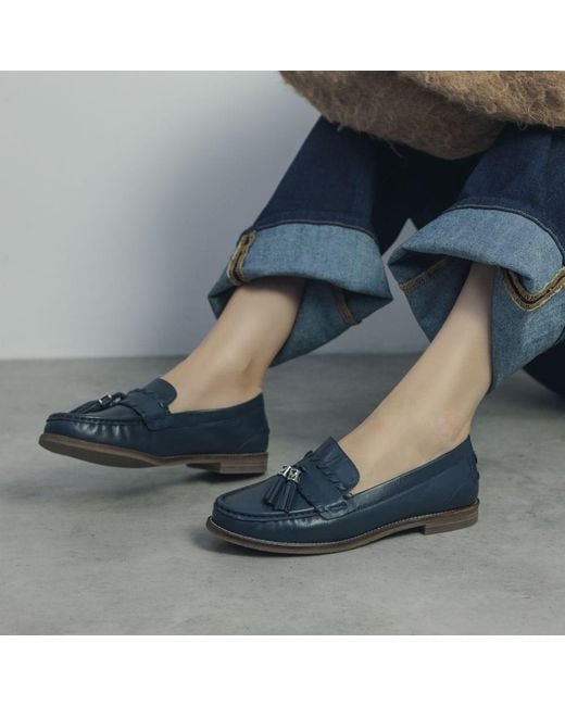 Moda In Pelle Blue Espelette Leather