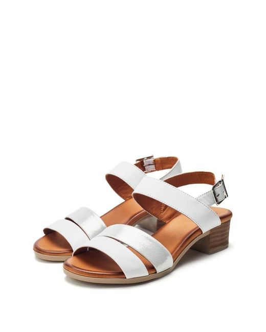Moda In Pelle White Kala Leather