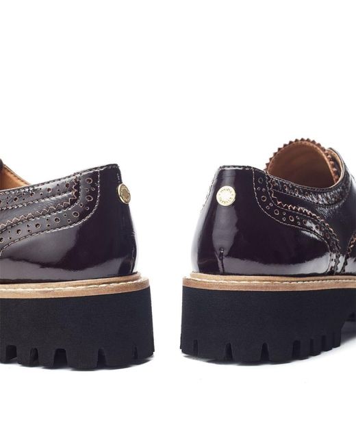 Moda In Pelle Blue Evranna Dark Patent Leather