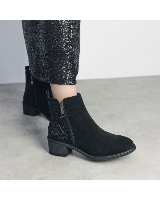 Moda In Pelle Blue Oriane Suede