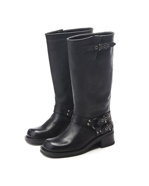 b.soleful Black B.Biker Leather