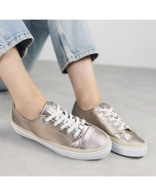 Moda In Pelle Metallic Birch Champagne Leather