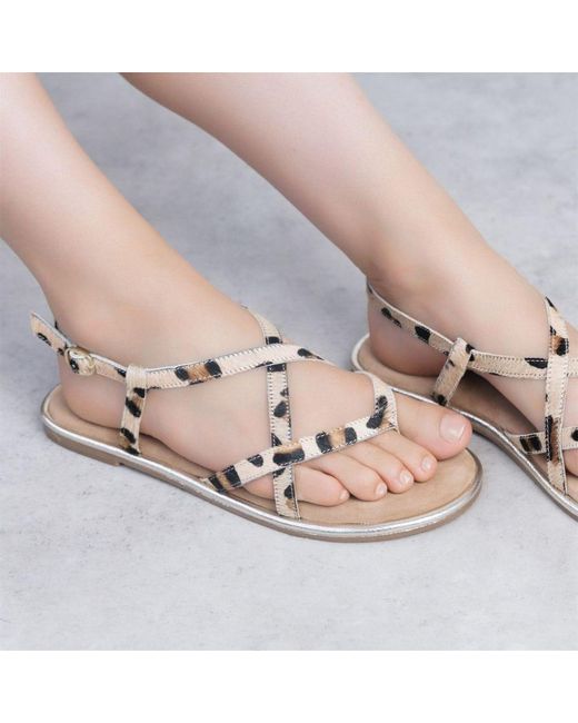 Moda In Pelle Brown Jacaran Leopard Pony Hair