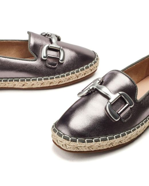 Moda In Pelle Gray Edulis Pewter Leather