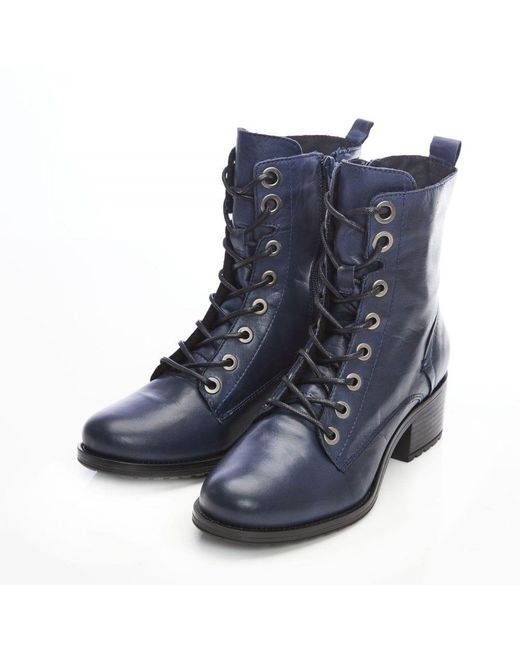 Moda In Pelle Blue Bezzie Leather