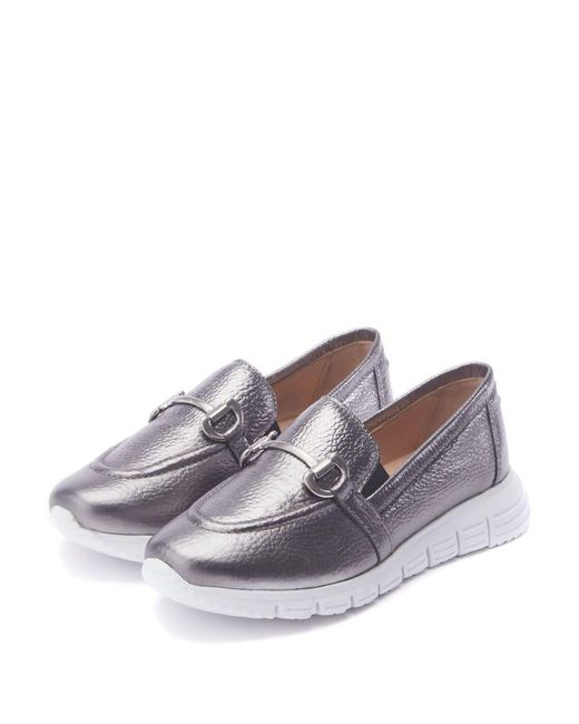 Moda In Pelle Gray Francie Pewter Leather