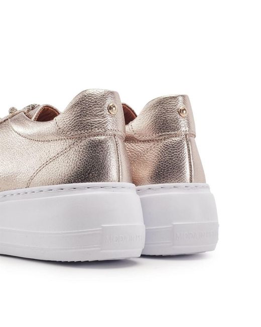 Moda In Pelle Gray Candi Leather