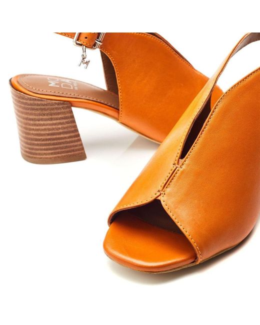 Moda In Pelle Brown Lonnia Orange Leather