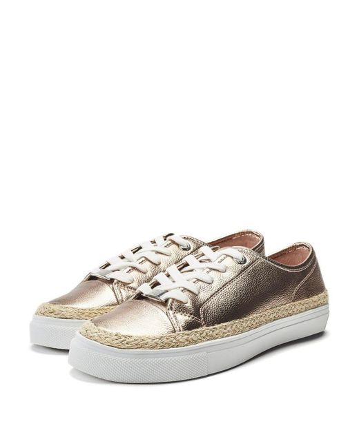 Moda In Pelle Metallic Birch Champagne Leather