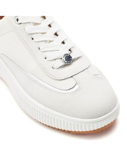 Moda In Pelle White Baretti Leather