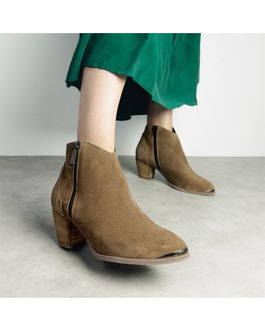 Moda In Pelle Brown Dania Taupe Suede