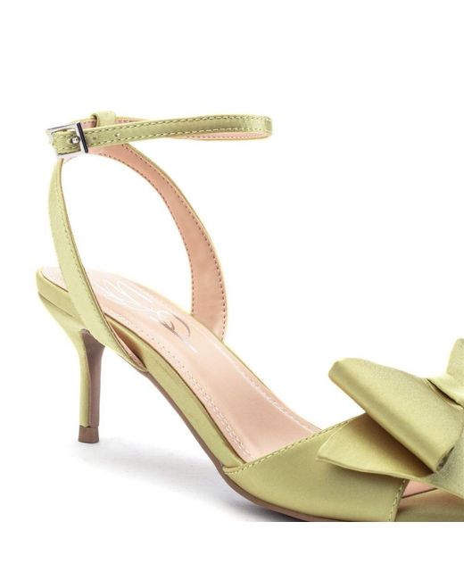 Moda In Pelle Metallic Lotty Lime Satin