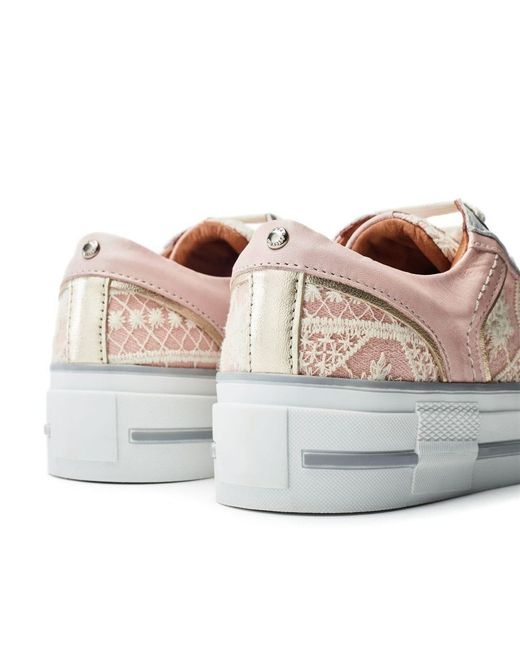 Moda In Pelle White Button Textile