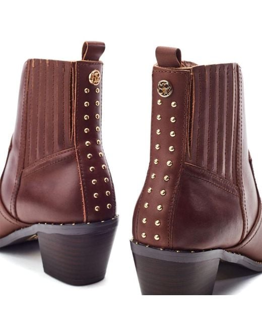 Moda In Pelle Purple Anniee Chestnut Leather