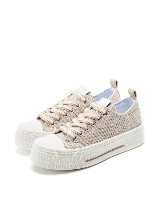 Moda In Pelle White Betta Raffia