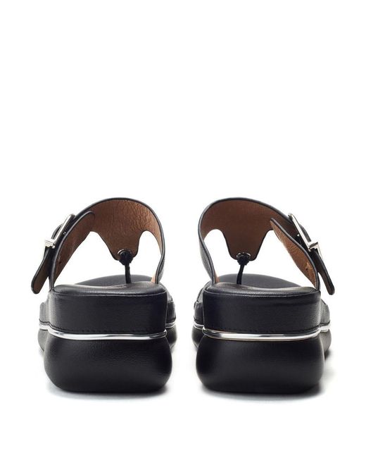 Moda In Pelle Blue Jesse Metallic Leather