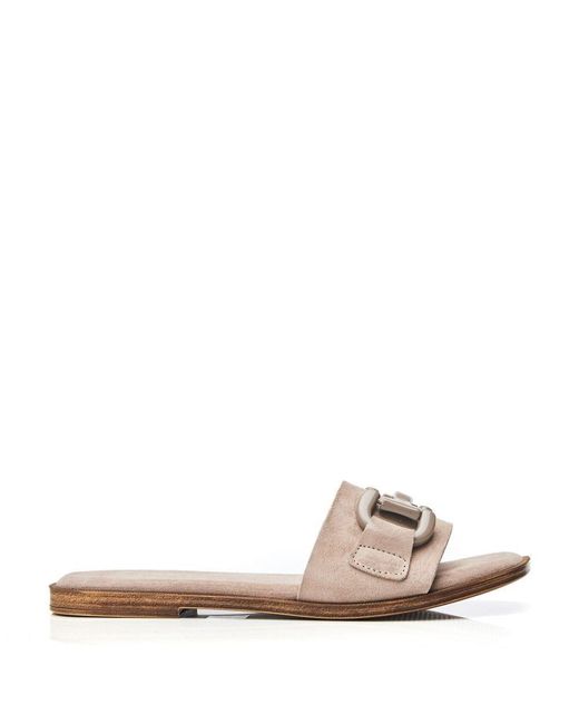 Moda In Pelle Natural Olayo Stone Suede