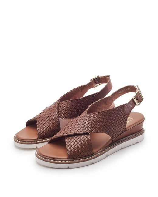 Moda In Pelle Brown Keela Leather