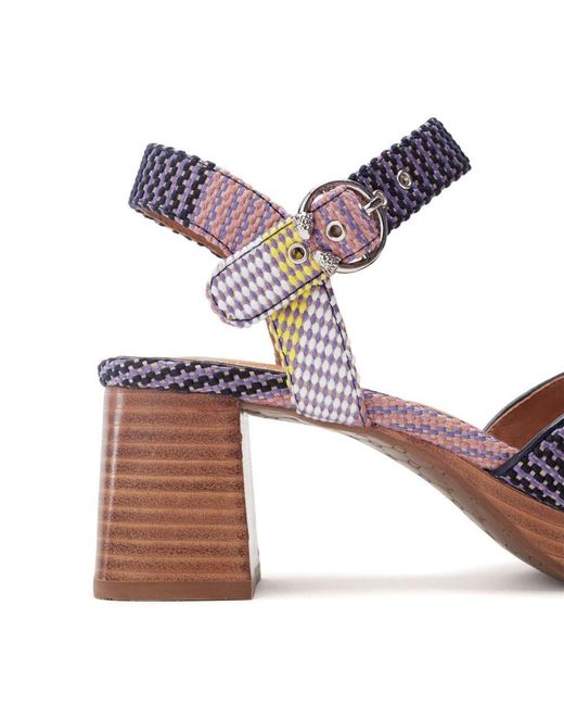 Moda In Pelle Purple Grechian Textile