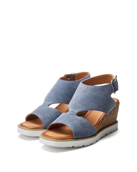 Moda In Pelle Blue Mapel Light Suede