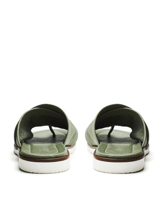 Shoon Green Sh Malmo Khaki Leather