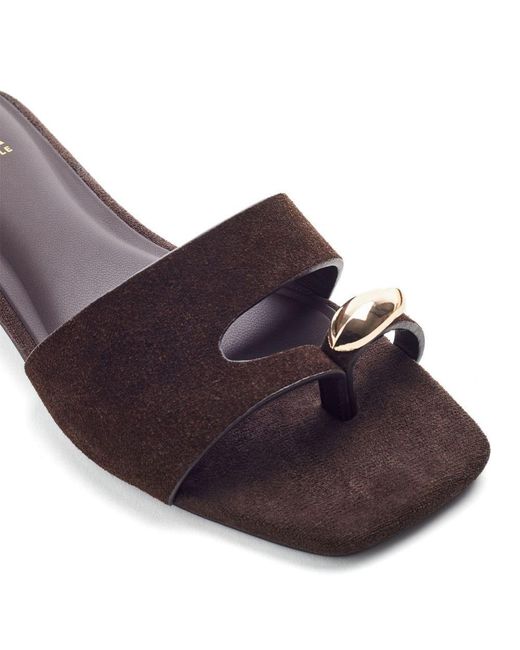 Moda In Pelle Brown Leera Dark Suede