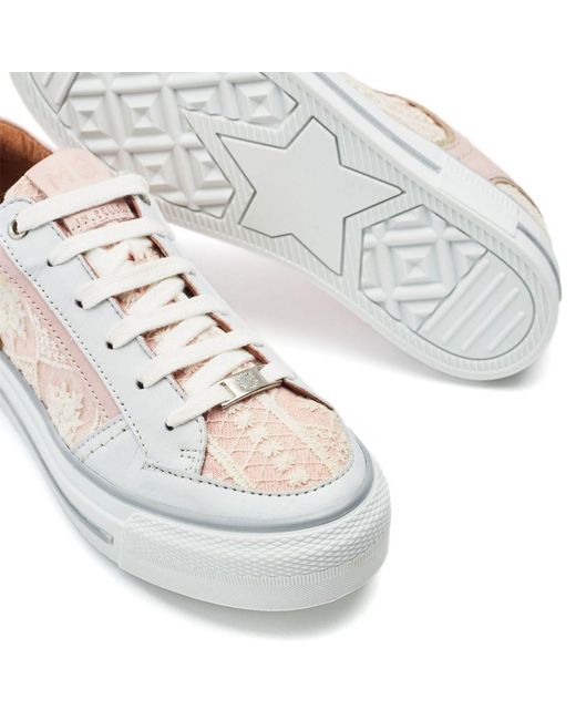 Moda In Pelle White Button Textile