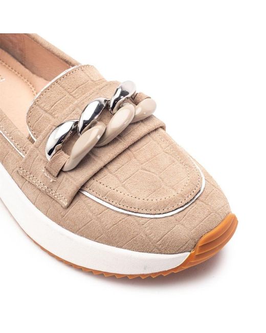 Moda In Pelle Natural Sorrento Taupe Croc