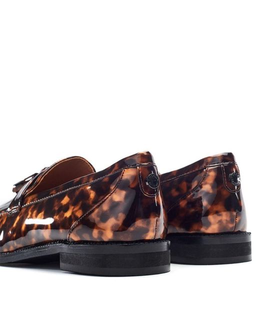 Moda In Pelle Red Ebara Tortoise Shell Patent