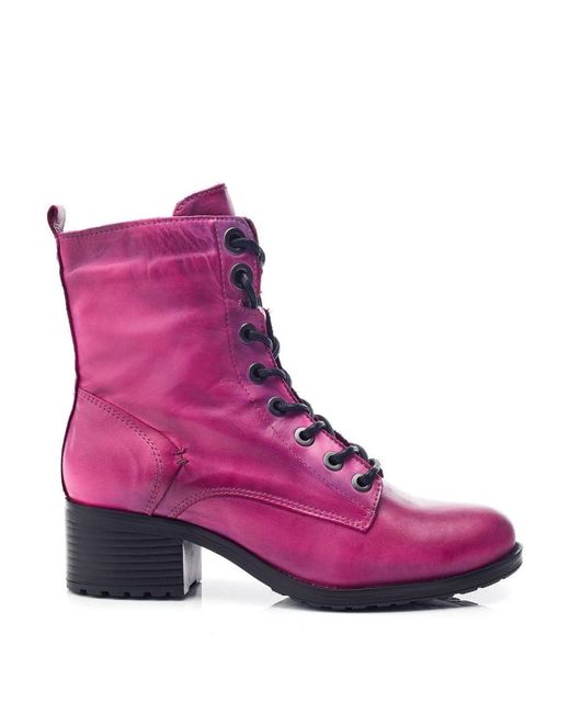 Moda In Pelle Purple Bezzie Dark Leather