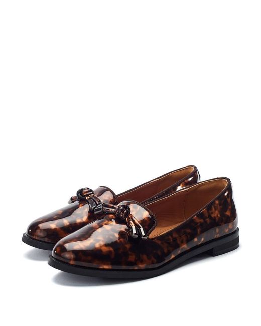 Moda In Pelle Brown Fillipa Tortoise Shell Patent