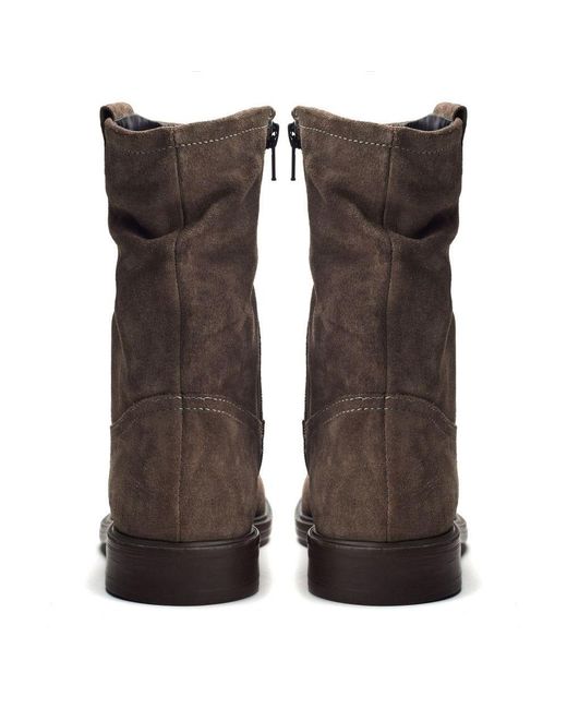 Moda In Pelle Brown Olio Stone Suede