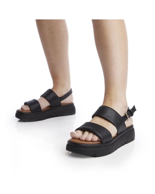 Moda In Pelle Black Netty Leather