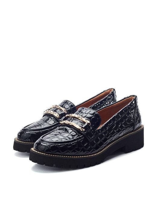 Moda In Pelle Blue Egoma Patent Mocc Croc