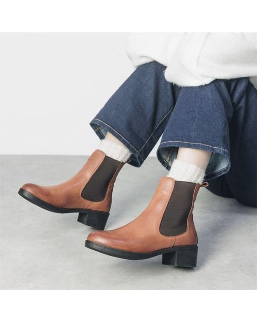 Moda In Pelle Brown Brooki Leather